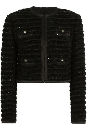 Dolce & Gabbana Tweed Jackets, female, , M, Stylish Jacket for Men