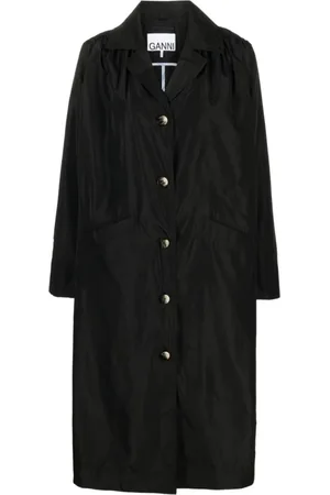 Ganni Rain Jackets, female, , M, Summer Tech Coat