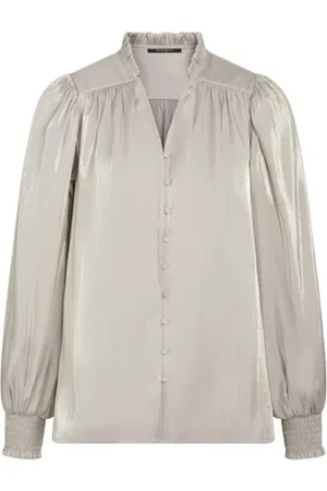 Bruuns Bazaar Blouses, female, , L, Gold Sand Puff Sleeve Shirt