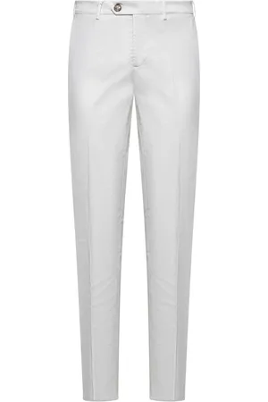 Brunello Cucinelli Suit Trousers, male, , XL, Cotton Gabardine Trousers