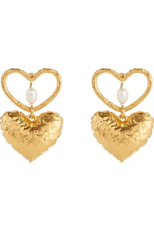 Nina Ricci Earrings, female, , ONE SIZE, Double Heart Earrings