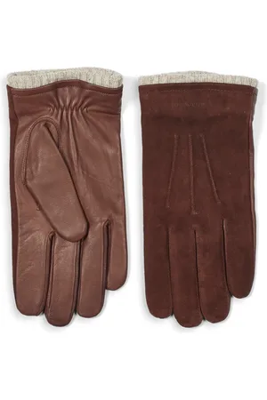 Howard London Gloves, male, , L, Suede and Leather Gloves