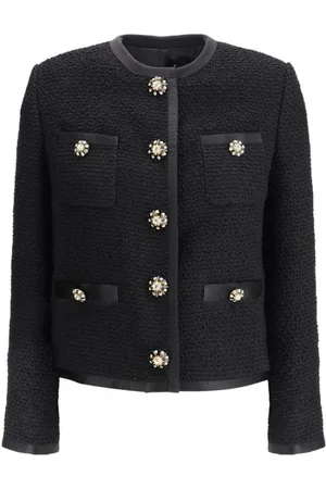 Dolce & Gabbana Bouclé Short Jacket with Jewel Buttons