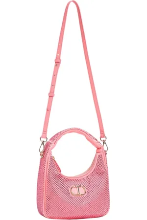Twin-Set Handbags, female, , ONE SIZE, Coral Mini Hobo Bag with Strass
