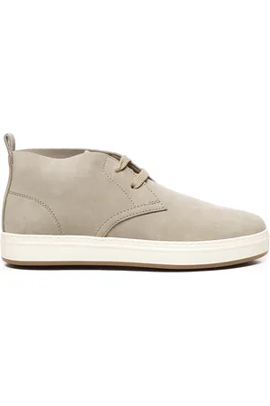 Hogan Lace-up Boots, male, , 7 1/2 UK, Suede Boots with Logo Detail