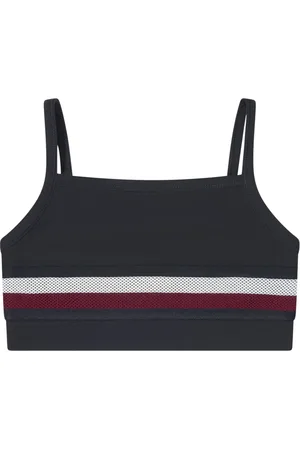 Tommy Hilfiger Sleeveless Tops, female, , 10 Y, Global Stripe Sports Top in Navy