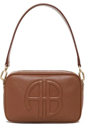 ANINE BING Handbags, female, , ONE SIZE, Elegant Cognac Leather Shoulder Bag