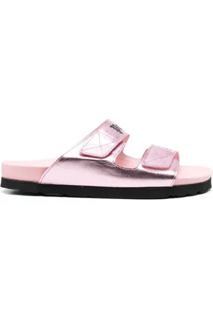 Palm Angels Logo Leather Sandals