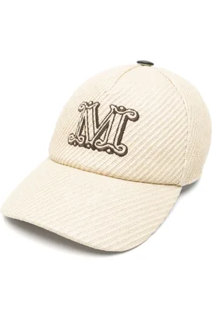 Max Mara Caps, female, , 57 CM, Embroidered Logo Curved Peak Hat
