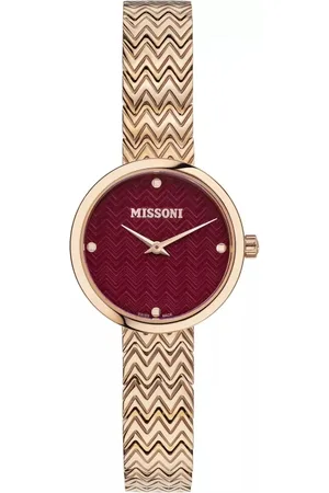 Missoni Watches, female, , ONE SIZE, Zigzag Rose Gold Bracelet Watch