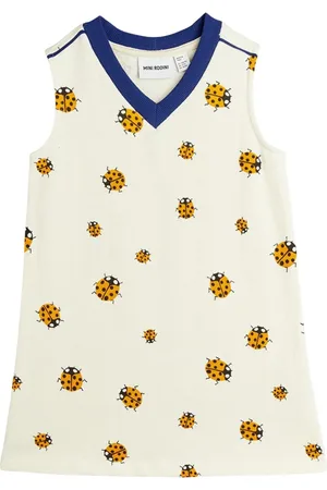 Mini Rodini Dresses, female, , 3 Y, Ladybugs Jumper Dress in Ivory