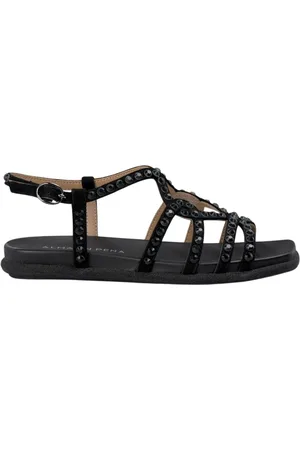 Alma en Pena Flat Sandals, female, , 8 UK, Flat sandal shiny strap