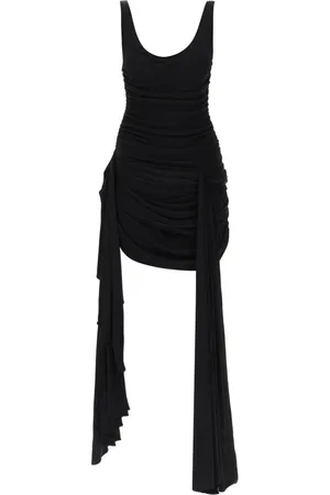 MUGLER Party Dresses, female, , S, Draped Mini Dress With Side Trains