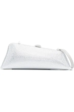 The Attico Handbags, female, , ONE SIZE, Long Night Crystal-Embellished Clutch Bag