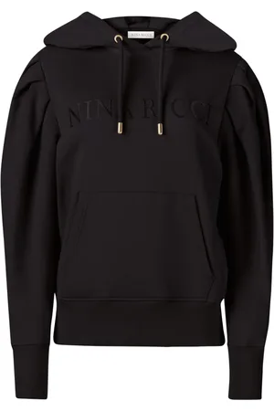 Nina Ricci Hoodies, female, , M, Pleated Sleeve Hoodie