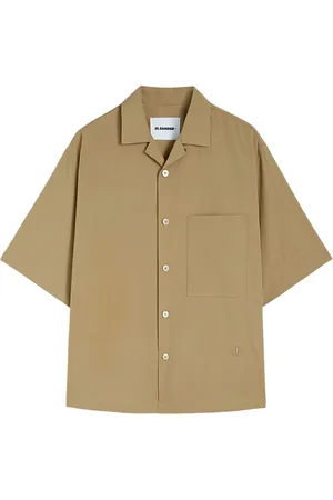 Jil Sander Short Sleeve Shirts, male, , M, Short Sleeve Cotton Shirt