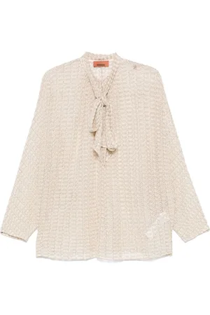 Missoni Blouses, female, , S, Lamé Blouse with Batwing Sleeves