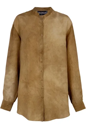 Cortana Shirts, female, , S, Silk Bronze Maltinto Shirt