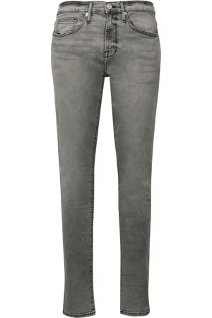 Frame Slim-fit Jeans, male, , W38, Slim Fit Jeans with Washed-Out Effect
