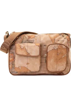 ALVIERO MARTINI 1A CLASSE Cross Body Bags, female, , ONE SIZE, Map Print Shoulder Bag with Front Pockets