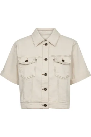 Mos Mosh Denim Jackets, female, , S, Denim inspired jacket with short sleeves