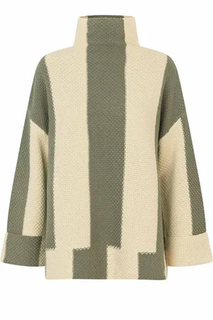 Masai Color Block Chunky Knit Top