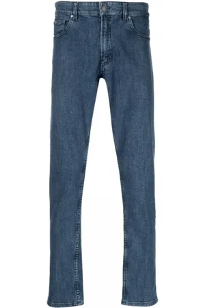 LARDINI Slim-fit Jeans, male, , W33, Mid-Wash Slim-Fit Jeans