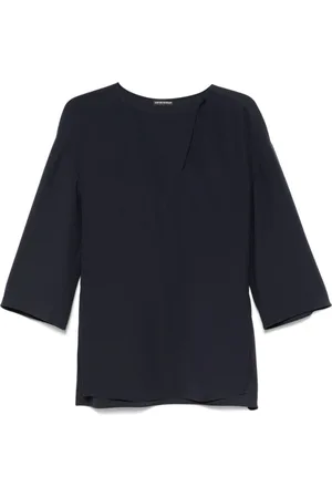 Emporio Armani Oxford Top with Side Slits