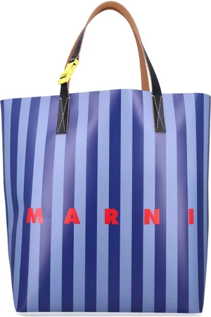 Marni Tote Bags, male, , ONE SIZE, Striped Tribeca Tote Bag