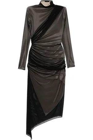MUGLER Party Dresses, female, , XS, Asymetrical Double-Layered Dress