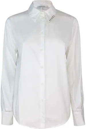 Patrizia Pepe Poplin Shirt with Piercing Detail