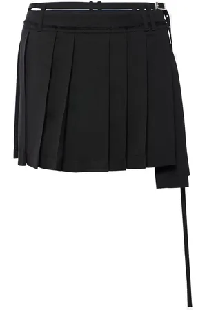 Acne Studios Short Skirts, female, , M, Pleated Mini Skirt Snap-buttoned Fastenings