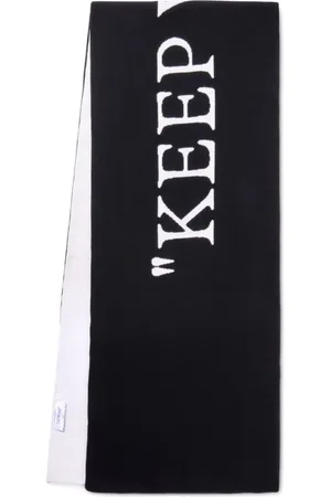 OFF-WHITE Winter Scarves, female, , ONE SIZE, Wool Knit Scarf