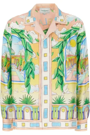 Casablanca Casual Shirts, male, , L, Silk Shirt