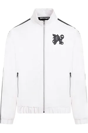 Palm Angels Leather Jackets, male, , L, Monogram Leather Jacket