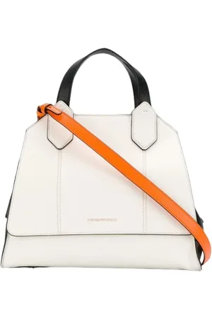 Emporio Armani Handbags, female, , ONE SIZE, Cream Leather Handbag