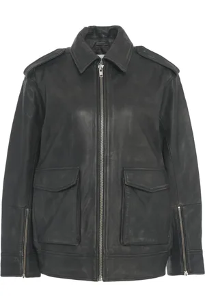 Second Female Leather Oversize Jacket