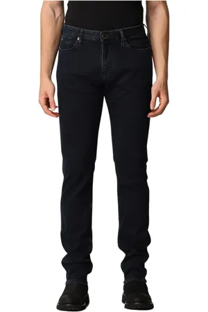 Emporio Armani Skinny Jeans, male, , W33, J06 Slim-fit, washed, 10.5 oz comfort-denim jeans