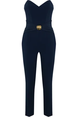 Elisabetta Franchi Jumpsuits, female, , XL, Crepe Jumpsuit