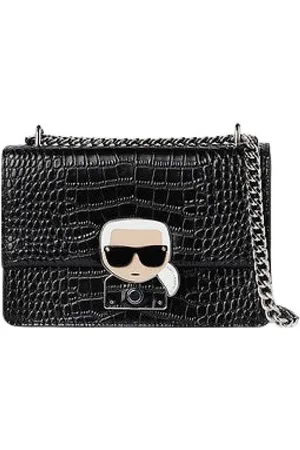Karl Lagerfeld Croc Crossbody Bag