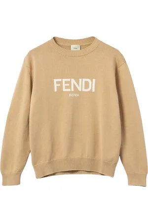 Fendi Sand Jumper Round Neck Long Sleeve