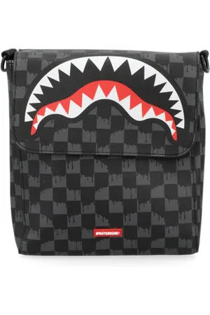 Sprayground Drip Check Shark Messenger Sling