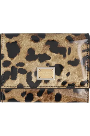 Dolce & Gabbana Printed Leather Wallet with Flap Closure