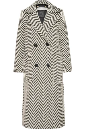 INWEAR Double-Breasted Coats, female, , S, Double-Breasted Coat with Oversized Pockets
