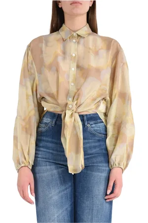 Roberto Collina Shirts, female, , M, Printed Waist-Tied Shirt