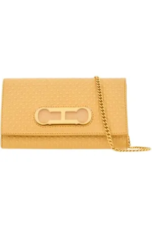 Carolina Herrera Cross Body Bags, female, , ONE SIZE, Baobab Leather Crossbody Bag with Initials Insignia