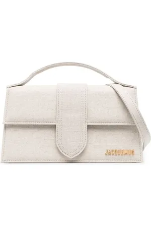 Jacquemus Handbags, female, , ONE SIZE, Canvas Shoulder Bag with Flap Closure