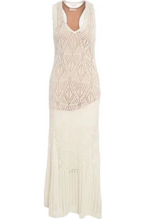 Liu Jo Maxi Dresses, female, , M, Elegant Lace Crochet Maxi Dress