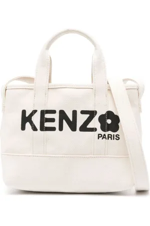 Kenzo Handbags, female, , ONE SIZE, Canvas Shoulder Bag with Boke Flower Motif
