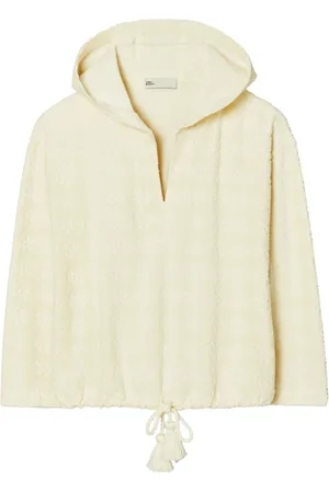 Tory Burch Classic Ivory Hooded Jumper